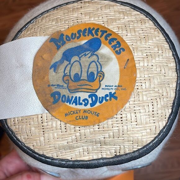 Vintage Disney Donald Duck Mouseketeers Mickey Mouse Club Hat, Child’s Cap, - Picture 10 of 11